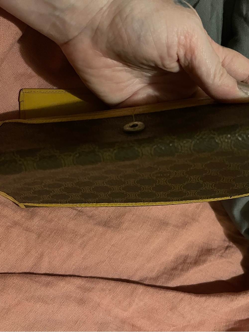 Celine Mustard Leather Snap Wallet - Picture 14 of 14